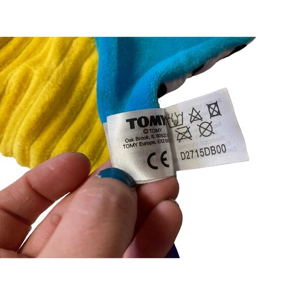 Tomy Lamaze Pippin The Puppy Colorful Textured Lovey Security Baby Blanket 11x11 - Picture 6 of 6